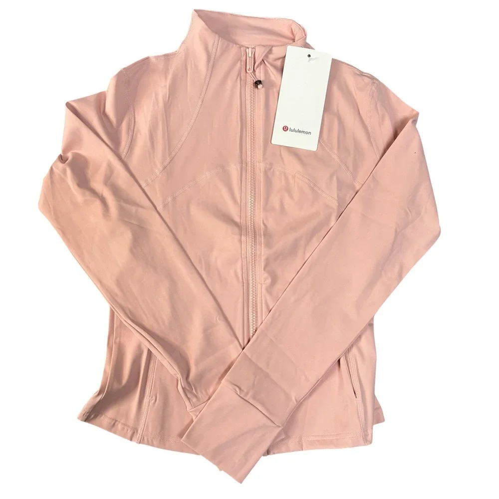 Lululemon Define Jacket Pink Luon Full‎ Zip Yoga Athletic Coat Women S/M Size 6